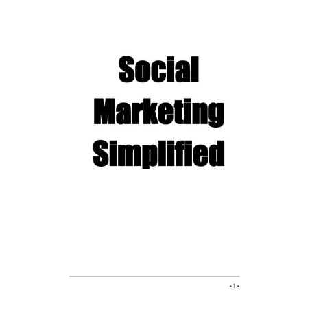 Social Marketing Simplified
