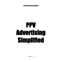 PPV Advertising Simplified