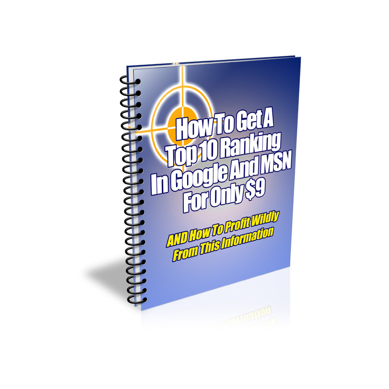 How to Get a Top Ranking in Google and MSN for Only $9