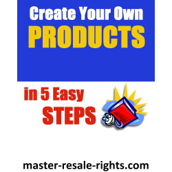 Create Your Own Products in 5 Easy Steps!