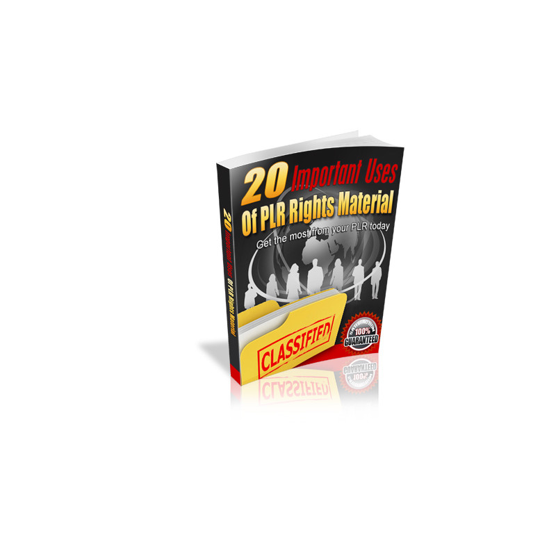 20 Important Uses of PLR Rights Material