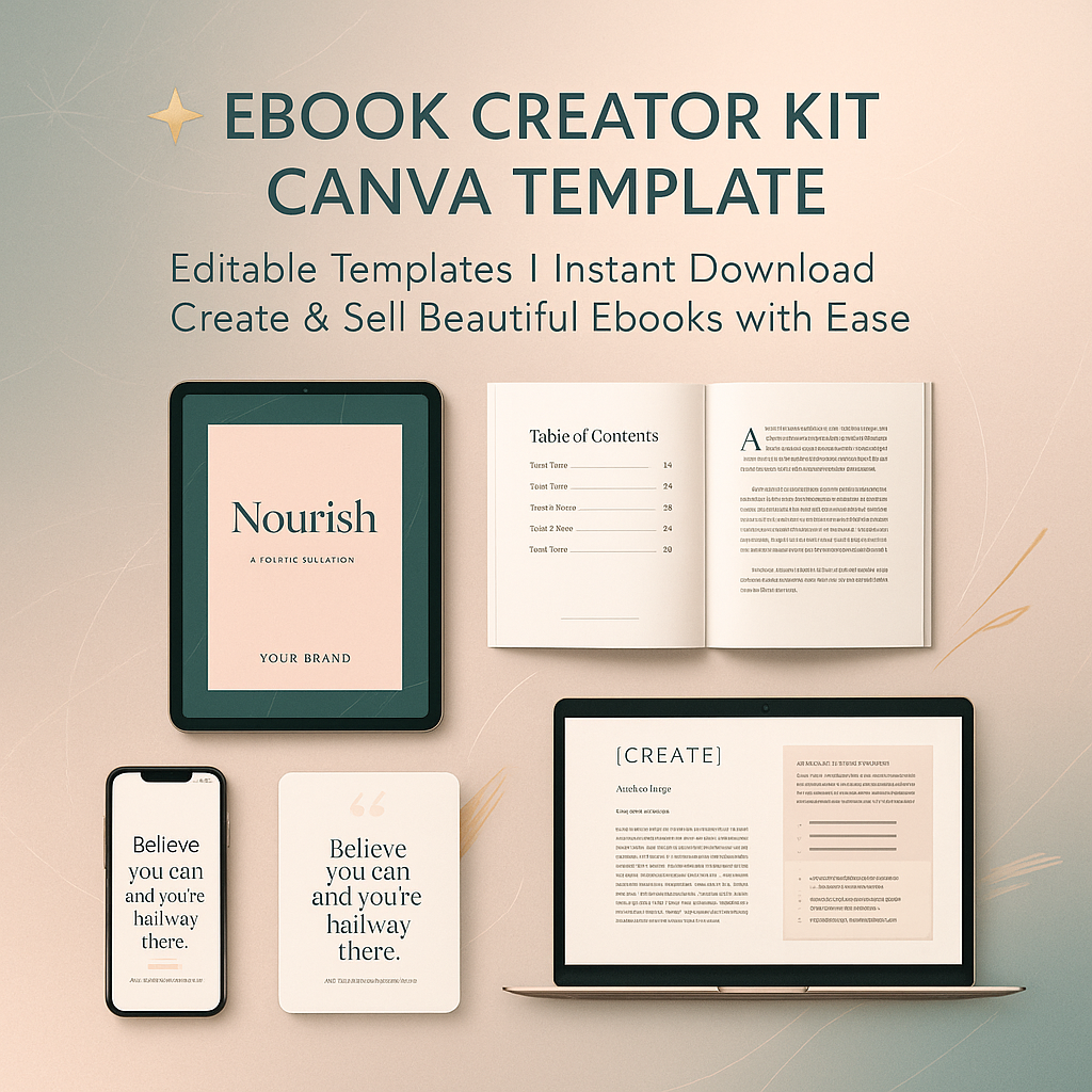 Ebook Creator Kit Canva Template Ebook Creator Kit Canva Template